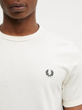 Fred Perry T-shirt Ringer Uomo M3519 Ecru - Avorio