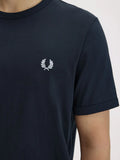 Fred Perry T-shirt Ringer Uomo M3519 Navy - Blu