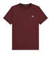 fred perry t shirt ringer uomo m3519 oxblood bordeaux 168376692