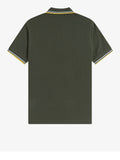 Fred Perry Polo Twin Tipped Uomo M3600P Hntngr/lgic/lmnb - Verde