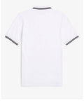Fred Perry Polo Twin Tipped Uomo M3600P White - Bianco