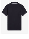 Fred Perry Polo Twin Tipped Uomo M3600P Navy/white - Blu