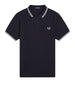 fred perry polo twin tipped uomo m3600p navy white blu 169598191