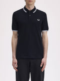 Fred Perry Polo Twin Tipped Uomo M3600P Black - Nero