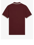 Fred Perry Polo Twin Tipped Uomo M3600P Oxblood - Bordeaux