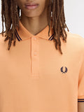 Fred Perry Polo Twin Tipped Uomo M3600P Peach/fhnv/fhnv - Arancione