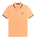 Fred Perry Polo Twin Tipped Uomo M3600P Peach/fhnv/fhnv - Arancione