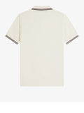 Fred Perry Polo Twin Tipped Uomo M3600P Ecr/oxbld/grsrts - Avorio