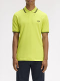 Fred Perry Polo Twin Tipped Uomo M3600P Citron/blk/blk - Giallo