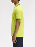 Fred Perry Polo Twin Tipped Uomo M3600P Citron/blk/blk - Giallo