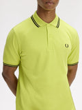Fred Perry Polo Twin Tipped Uomo M3600P Citron/blk/blk - Giallo