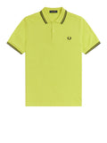 Fred Perry Polo Twin Tipped Uomo M3600P Citron/blk/blk - Giallo
