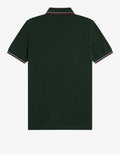 Fred Perry Polo Twin Tipped Uomo M3600P Grsrts/stkbl/oxb - Verde