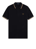 Fred Perry Polo Twin Tipped Uomo M3600P Black - Nero