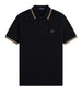 fred perry polo twin tipped uomo m3600p black nero 165454516
