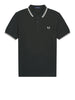 fred perry polo twin tipped uomo m3600p nightgreen snwht verde 165105852
