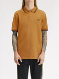 Fred Perry Polo Twin Tipped Uomo M3600P Drk Carml/nvy - Giallo