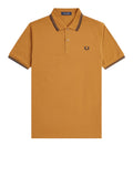 Fred Perry Polo Twin Tipped Uomo M3600P Drk Carml/nvy - Giallo