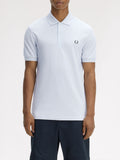 Fred Perry Polo Uomo M6000 Dstyblue/lwgreen - Bianco