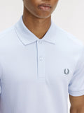 Fred Perry Polo Uomo M6000 Dstyblue/lwgreen - Bianco