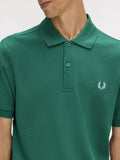 Fred Perry Polo Uomo M6000 Spt Green/li Ice - Verde