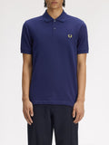 Fred Perry Polo Uomo M6000 Frnchnavy/citron - Blu