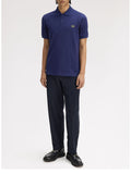 Fred Perry Polo Uomo M6000 Frnchnavy/citron - Blu