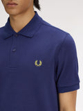 Fred Perry Polo Uomo M6000 Frnchnavy/citron - Blu