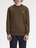 Fred Perry Felpa Uomo M7535 Brnttbcc/stkprtb - Marrone