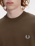 Fred Perry Felpa Uomo M7535 Brnttbcc/stkprtb - Marrone