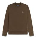 Fred Perry Felpa Uomo M7535 Brnttbcc/stkprtb - Marrone
