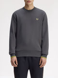 Fred Perry Felpa Uomo M7535 Ancgr/tnnsblyell - Grigio