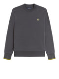 Fred Perry Felpa Uomo M7535 Ancgr/tnnsblyell - Grigio