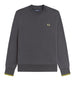 fred perry felpa uomo m7535 ancgr tnnsblyell grigio 163382067