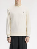Fred Perry Felpa Uomo M7535 Ecr/oxbld/grsrts - Avorio