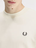 Fred Perry Felpa Uomo M7535 Ecr/oxbld/grsrts - Avorio
