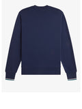 Fred Perry Felpa Uomo M7535 Tnsbl/snwht/dpmt - Blu