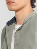 Gas Camicia Casual Uomo 151453100075 Forestfog Gray - Verde