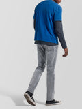 Gas Jeans Slim Albert Uomo 351451020165 Stone Medium G - Grigio