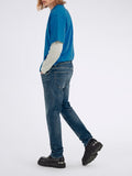 Gas Jeans Skinny Albert Uomo 351451021146 Basic Sw Mediu - Denim