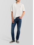 Gas Jeans Slim Albert Simple Uomo 351451021999 Basic Medium D - Denim