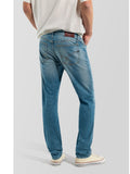 Gas Jeans Slim Albert Simple Uomo 351451021999 Basic Medium - Denim
