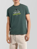 Gas T-shirt Dharis Uomo 543927181980 Duck Green - Verde