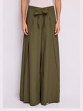 Gaudì Pantalone Palazzo Donna 611FD25036 Dark Olive - Verde
