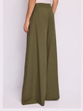 Gaudì Pantalone Palazzo Donna 611FD25036 Dark Olive - Verde