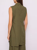 Gaudì Gilet Donna 611FD35022 Dark Olive - Verde