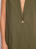 Gaudì Gilet Donna 611FD35022 Dark Olive - Verde