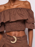 Gaudì Top Donna 611FD45012 Rocky Road - Marrone