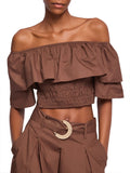 Gaudì Top Donna 611FD45012 Rocky Road - Marrone