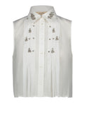 Gaudì Camicia Casual Camicia Donna 611FD45041 Egret - Bianco